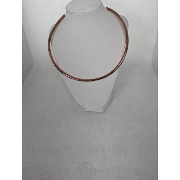 Handmade Copper Cuff Necklaces 3 S,M,L not hammered not oxidized - Picture 5 of 7